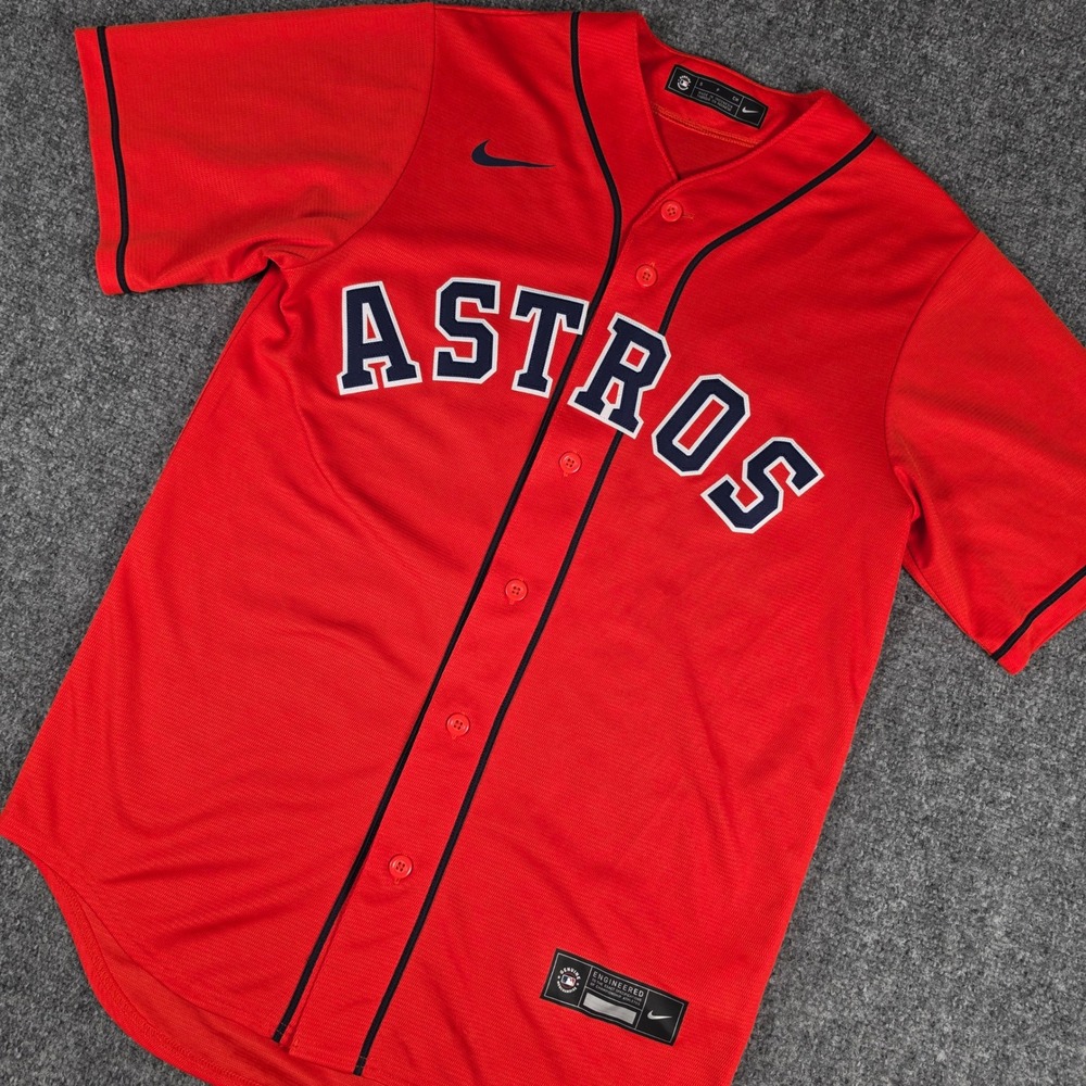 Houston Astros Alex Bregman Nike‎ Baseball Jersey Mens Small 2 T770